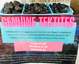 Tektite Stones. Genuine Loose Tektite Stones, Asteroid Glass 