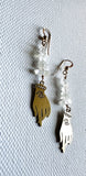 Hand Earrings/ Evil Eye Protection Earrings - Janine Design