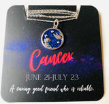 Zodiac Necklaces, Silver Zodiac Necklaces, Carded Necklaces, Zodiac - Janine Design