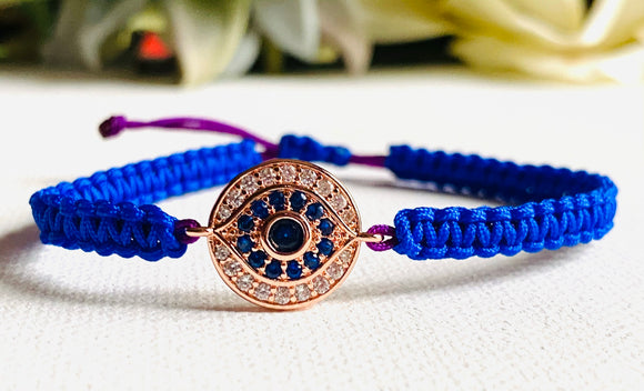 Cubic Zirconia Evil Eye Bracelet