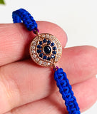 Cubic Zirconia EvilEye Bracelet top view