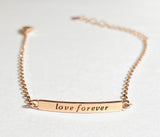 Love Bracelet, Forever Bracelet, Dainty Bracelet, Stacking Bracelet 