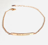 Love Bracelet, Forever Bracelet, Dainty Bracelet, Stacking Bracelet -