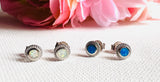 Opal Studs/ October Birthstone Studs - Janine Design