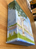 Painting on Canvas “Boston Square”, Painting of Boston, MA -side view
