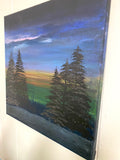 Painting on Canvas “Forest Dawn” on canvas