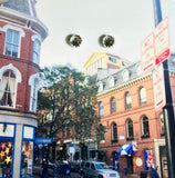 Art Card Studs, Gemstone Earrings, Art Cards, Sterling Studs -Portland Me, Topaz Studs