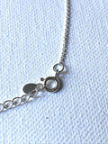 Sterling Silver Anklet close up of clasp