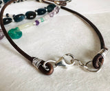 Triple Gemstone Power Necklace/ Animal Lover Necklace - Janine Design
