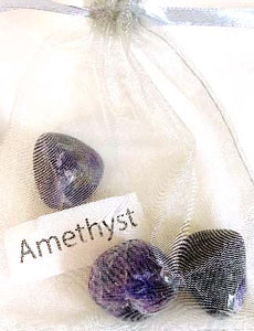 Amethyst, Authentic Tumbled Crystal / Tumbled Stone - Janine Design