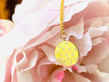 Scattered Star Medallion/ Gold filled Scattered Star Cubic Zirconia Medallion - Janine Design