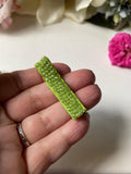 One Tiny Genuine Gemstone Barrette, handcrafted hair accessory, - Janine Design