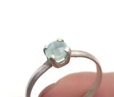 Chalcedony Sterling Silver Ring, Size 8 Ring, Promise Ring