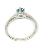 Topaz Ring- London Blue Topaz-Sterling silver Rings-US Size 7 Ring, London Blue Topaz Ring - Janine Design