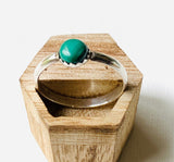 Malachite Stacking Ring Size 10/ wealth stone