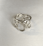 Silver Bubble Ring/Bubble Ring, top view