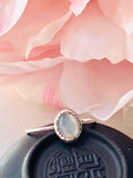 Mother of Pearl Ring, Size 6.5  Stacking Mother of Pearl Ring with thin sterling band.