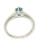 Topaz Ring- London Blue Topaz-Sterling silver Rings-US Size 7 Ring, London Blue Topaz Ring - Janine Design