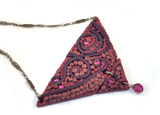Steampunk Necklace, Purple Statement Necklace, Polymer Clay Bib Necklace, Raspberry Color Necklace, Purple Necklace, Tentacle Necklace - Janine Design