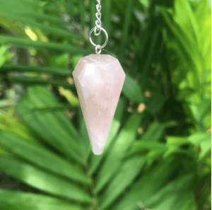 Rose Quartz Pendulum ~ "Love & Tranquility" - Janine Design