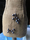 Vintage Freshwater Pearl Drop Branch Earrings 3 Pearls - Janine Design