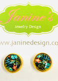 Pretty Pattern Studs/Affordable Earrings, Gift Earrings, Pattern Studs - Janine Design