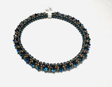 Woven Bangle Bracelets, Crystals Woven Bangle - Janine Design