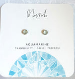 Birthstone Studs, Silver Studs, Genuine Gemstone Studs, birthday Gifts