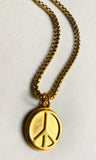 Peace Necklace, Long charm Necklace. Layering necklace - Janine Design