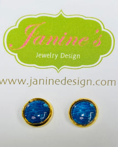 Pretty Pattern Studs/Affordable Earrings, Gift Earrings, Pattern Studs - Janine Design