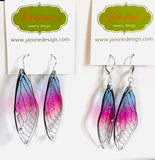Butterfly Wing Earrings, Resin Wing, Wing Jewelry, Butterfly Earrings - Janine Design