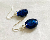 Color Beads/ Crystal Dangle Earrings - Janine Design