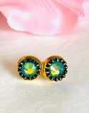 Chain and Crystal Studs/Sprkle Studs,GP Stud Earrings - Janine Design