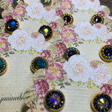 Chain and Crystal Studs/Sprkle Studs,GP Stud Earrings - Janine Design