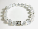 Gemstone Stretch Bracelet-Labradorite, agate, Calcite, Chalcedony Gemstone Stretch Bracelet