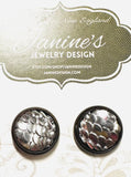 Mermaid Studs/Scale Resin Earrings/Mermaid Earrings - Janine Design