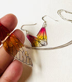 Butterfly Wing Set, Resin Wing, Wing Jewelry, Butterfly Wing Necklace Set