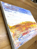 Painting on Canvas “Ocean Sunset”, Ocean Acrylic Painting