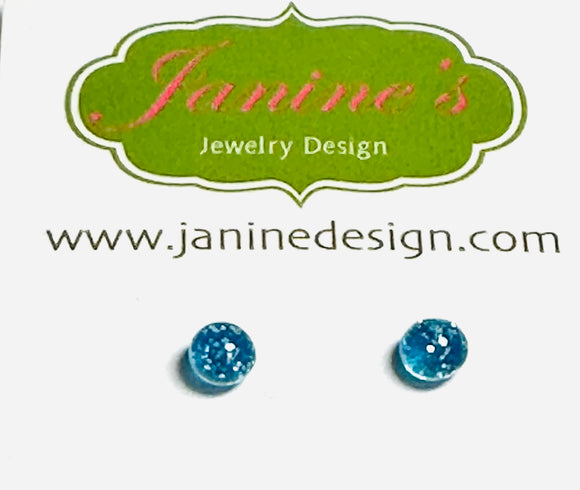 Tiny Resin Hypoallergenic Studs