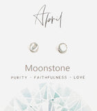 Birthstone Studs, Silver Studs, Genuine Gemstone Studs, birthday Gifts