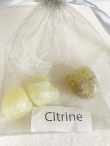 Citrine, Authentic Tumbled Crystal / Tumbled Stone