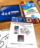 Art kit. Travel Art Kit, COLORED PENCIL