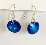 Color Beads/ Crystal Dangle Earrings - Janine Design