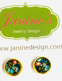 Pretty Pattern Studs/Affordable Earrings, Gift Earrings, Pattern Studs - Janine Design