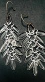 Clear Bead Drop Earrings, Ice Earrings - Janine Design