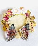 Butterfly Wing Earrings, Resin Wing, Wing Jewelry, Butterfly Earrings