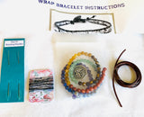 Single Wrap Bracelet Kit-DIY kit, Gemstone Bracelet Beading Kit, Beading Kit , DIY - Janine Design