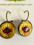 Harry Earrings/ Famous Book Necklace/ Fan Necklace - Janine Design