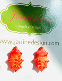 Winter Earrings/ Clay Earrings, Holiday Earrings/ Christmas Earrings-BBear