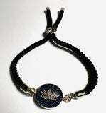 Sparkle Charm Bracelet, Cord Bracelet - Janine Design